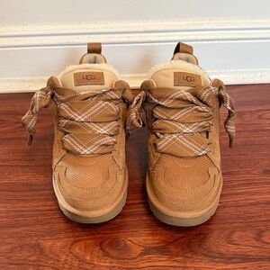 UGG Women’s Chestnut Sneakers with Plaid Laces